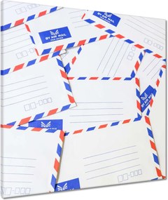 Vászonkép 60x60 Stack air mail boríték