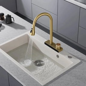 Konyhai csaptelep REA CONOR BRUSH GOLD