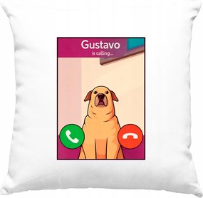Gustavo Csengő párna – Kutya Meme Fehér