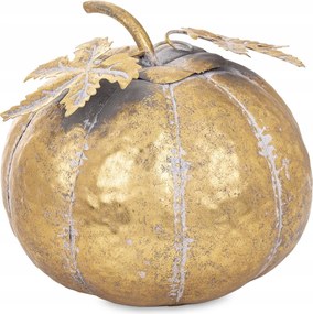 Arany tök dekoráció fém arany díszes figura ősz Halloween