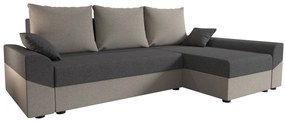 Sarok ülőgarnitúra Dusk L (szürke + barna) (J). 1057008