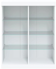 fehér tálalószekrény LED-világítással 81 x 37 x 100 cm