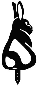 Kerti fém kiegészítők díszkészlete Rabit (fekete). 1083117