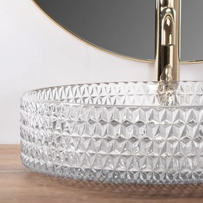 Pultos mosdókagyló Rea Cristal Transparent 39