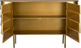 Aranyszínű fém komód 117x70x26 cm Hanna – Dutchbone