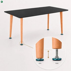 Silla 150 6+1 étkező garnitúra fekete-szürke