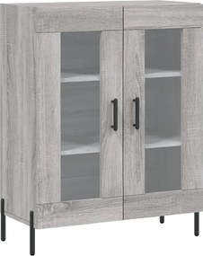 vidaXL szürke sonoma színű szerelt fa tálalószekrény 69,5 x 34 x 90 cm