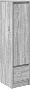 vidaXL szürke sonoma szerelt fa magasszekrény 29,5x34x119,5 cm
