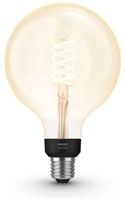 LED Szabályozható izzó Philips Hue WHITE FILAMENT G125 E27/7W/230V 2100K