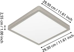 Eglo 901384 - LED RGBW dimmelhető fürdőszobai mennyezeti lámpa FUEVA-Z LED/13,5W/230V 29,5cm IP44 króm