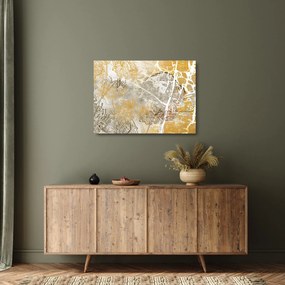 Kép - Vintage fal virágokkal (üvegen) (70x50 cm)