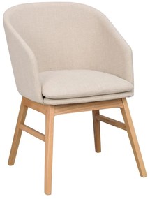 Bézs kárpitozott étkezőfotel szett 2 db-os Windham – Rowico