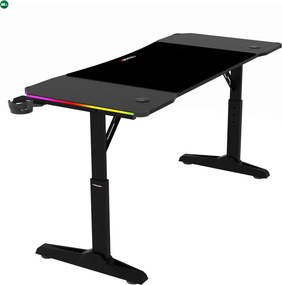 LUMEN RGB LED gamer asztal 120 × 60 cm