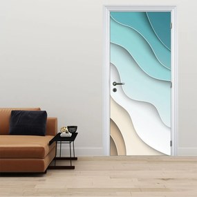 Fotótapéta ajtóra - Tenger partján absztrakt (95x205cm)