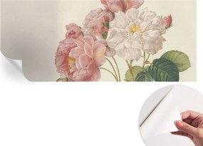 Öntapadós tapéta Divatos 3D fali ragasztóval Romantikus rózsák 250x104 cm