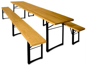Casaria® Sörkészlet 220 cm - összecsukható