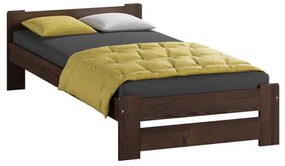 Emelt masszív ágy ágyráccsal 80x200 cm Dió