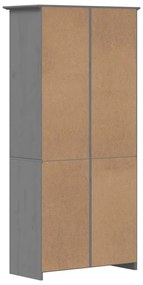 BODO szürke tömör fenyőfa könyvespolc 82 x 40 x 173 cm