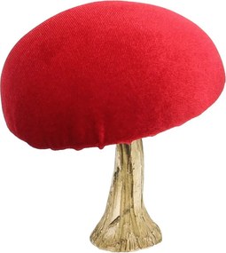 Bársony gombagomba figura 12cm 11 x 12 cm