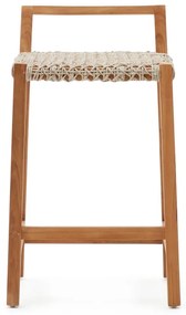 Natúr színű tömörfa kerti bárszék Giverola – Kave Home