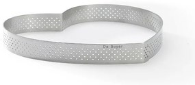 De Buyer 3099.52 perforált tortakeret Szív 18 cm,rozsdamentes acél