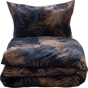 Vízlevelek pamut és len keverékből készült ágyneműhuzat, 160 x 200 cm, 2 db 70 x 80 cm