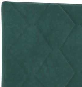 Fejtámla Gyémánt Blokk Design Sötét Zöld 180 cm Bársony