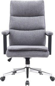 Irodai szék, szürke/króm, ZAVIER