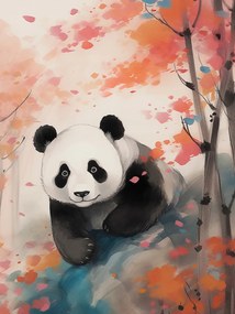 Poszter 60x80cm Panda a klónok között