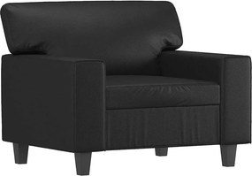 vidaXL fekete műbőr kanapéfotel 60 cm