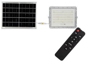 V-Tac LED Kültéri napalemes reflektor LED/20W/3,2V 4000K fehér + + távirányító VT1462