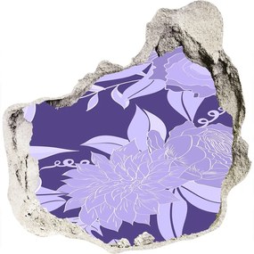 3d lyuk fal dekoráció Virágos mintával nd-p-77904316