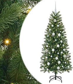 vidaXL Mű karácsonyfa 150 LED-del állvánnyal Zöld 150 cm PE és PVC