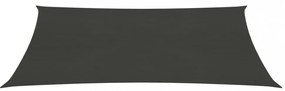 antracitszürke HDPE napvitorla 160 g/m² 2,5 x 4 m