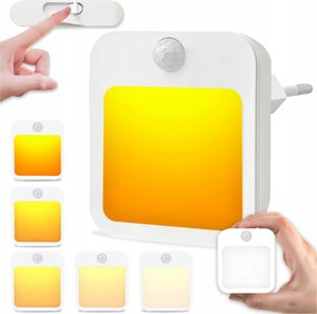 Led-es Éjszakai Érintkezési Lámpa Szürkületi Mozgásérzékelővel A Konnektorhoz