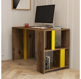 PC asztal Limba (dió + sárga). 1088800