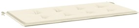vidaXL krémszínű oxford szövet kerti padpárna 120 x 50 x 3 cm