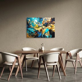 Üveg kép - Texturált olajfestmény (70x50 cm)