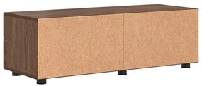 TV szekrény fiókkal barna tölgy 100.5 x 39 x 30 cm Faanyag