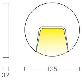 Zambelis E183 - LED Kültéri lépcsőmegvilágító LED/3W/230V IP54 antracit