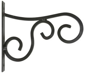 Kovácsoltvas virágtartó konzol, 21 cm