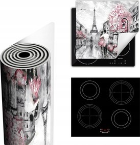 Tűzhelyvédő Szőnyeg Több Hely 60x52 szürke Párizs