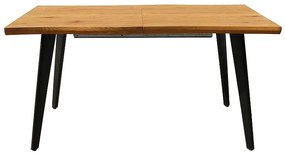 Fresno étkezőasztal, tölgy / fekete