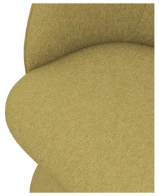 Sárga kárpitozott étkezőfotel Maia – Makamii