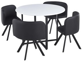 Étkező szett 4+1 Babeth (fehér + fekete). 1065327