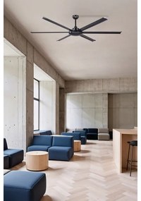 FARO 34203 - Mennyezeti ventilátor ROTTERDAM XL fekete átm. 200 cm + távirányítás