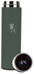 Berlinger Haus matt zöld rozsdamentes acél termosz 500 ml LED-es hőfok kijelzővel szűrővel