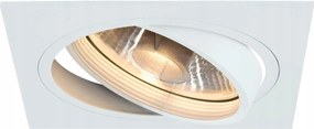Slv Big White New Tria 1, süllyesztett lámpatest, egyetlen izzóval, QPAR111, négyzet alakú