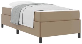 Ágykeret matraccal matracmal Cappuccino 90 x 190 cm Műbőr