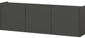 Antracitszürke TV-állvány 138x45 cm Piana – Germania
